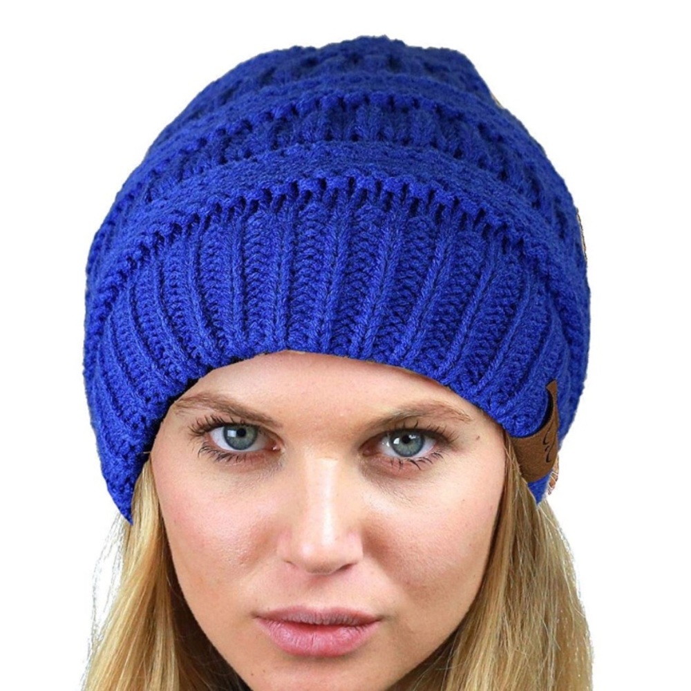 C.C BEANIE COLOR ROYAL BLUE